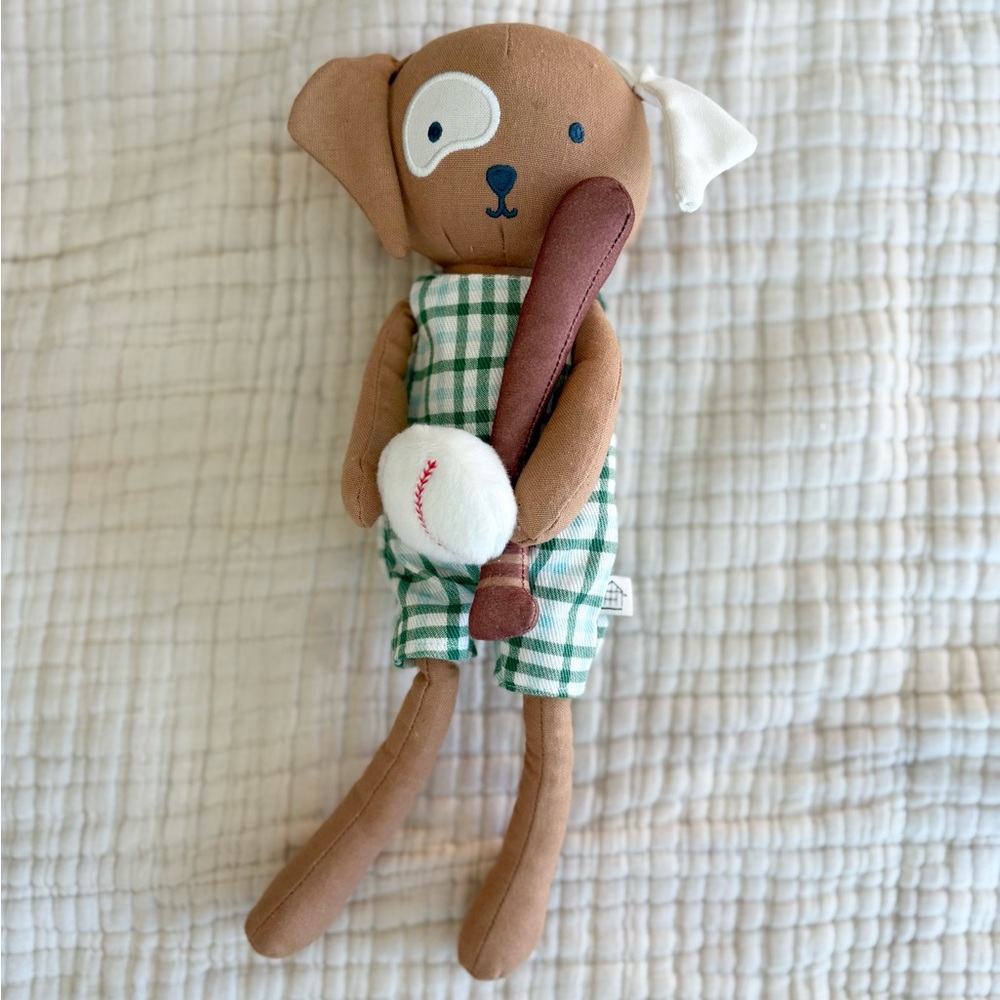 Hearth & Hand Magnolia Dog Plush Baseball Boy Stuffed Animal